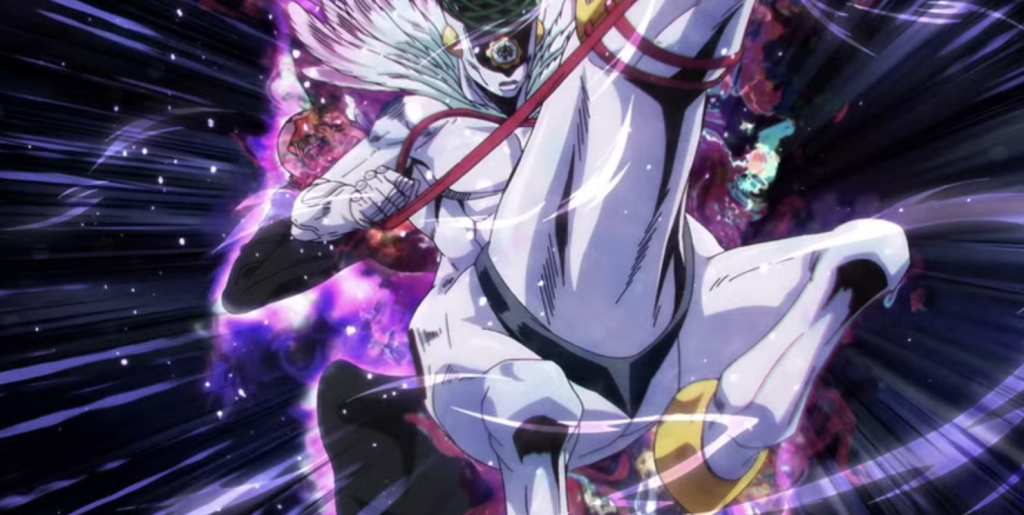  A humanoid upper body fused with a horse's lower body and a clock dial over its face/