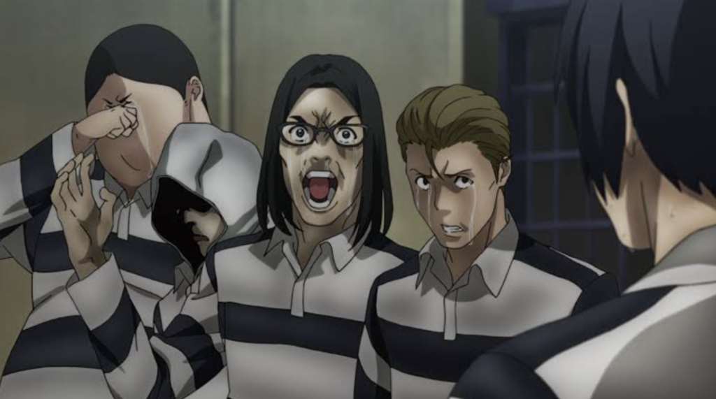 The Most Underrated Comedy Anime of Each Year From the 2010s, Ranked 10 The image features characters from the comedy and ecchi anime series Prison School (Kangoku Gakuen), which aired in 2015.