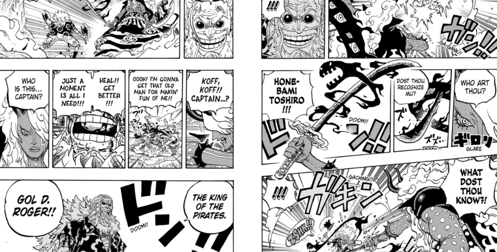 Một cảnh trích từ bộ truyện tranh One Piece.