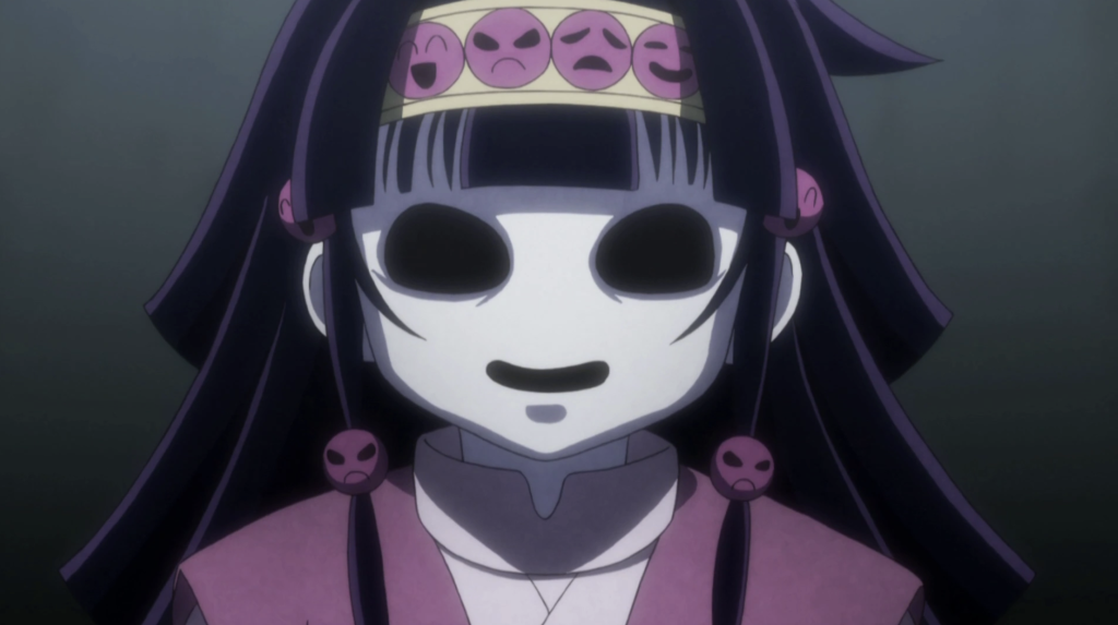 Nanika in control of Alluka Zoldyck's body from the anime series Hunter × Hunter. 