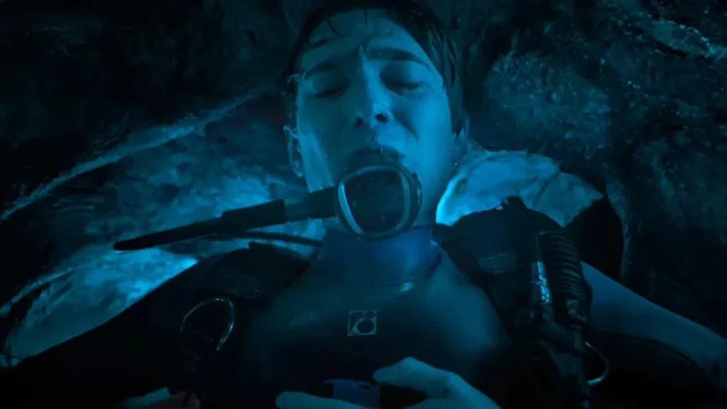 Austin Abrams in a still from Whalefall