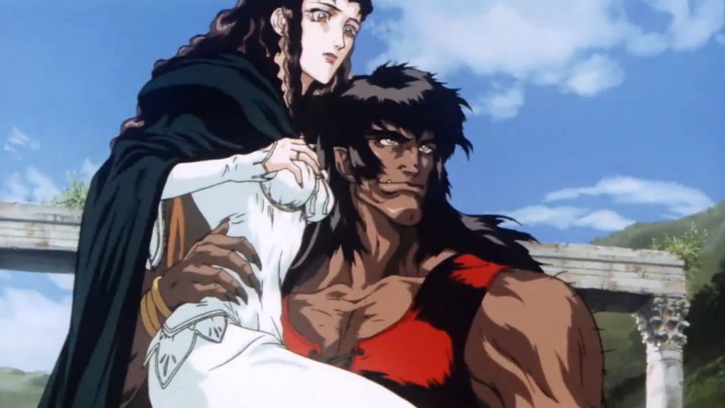 26 Years Later, Anime’s Most Influential Vampire Movie Returns to Theaters in 2027 15 Mashira kidnapping Charlotte in Vampire Hunter D: Bloodlust | Credits: Madhouse