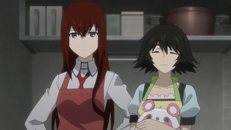 makise kurisu and mayuri from Steins;Gate