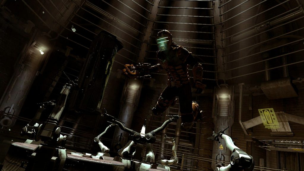 A gameplay screenshot of Dead Space 2, a sci-fi survival horror game from the 2010s.