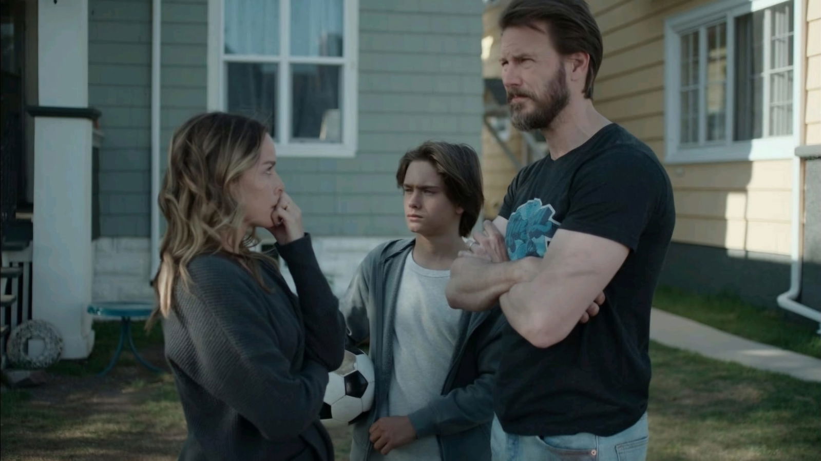 Etienne Kellici, Allison Miller, and Bill Heck in If I Tell You (2024) | Image via Suncatcher Productions
