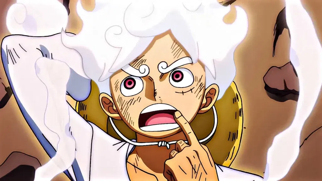 Luffy thinking something in one piece anime / One Piece Officially Takes Over Nike With 3 Devil Fruit-Inspired Air Max Plus Sneakers