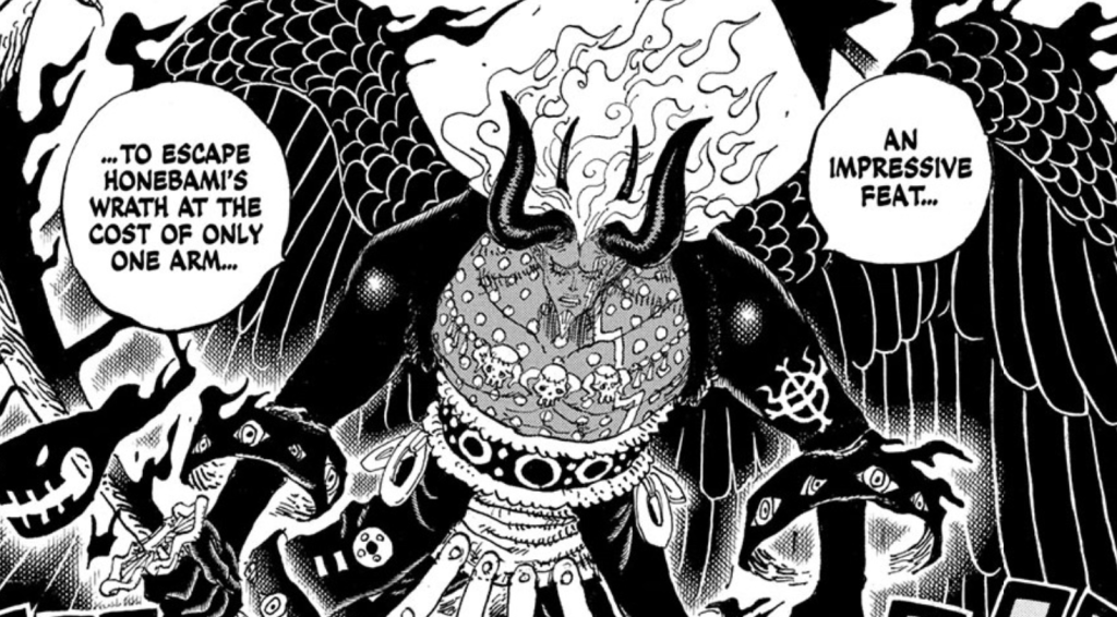 Một cảnh trích từ bộ truyện tranh One Piece.