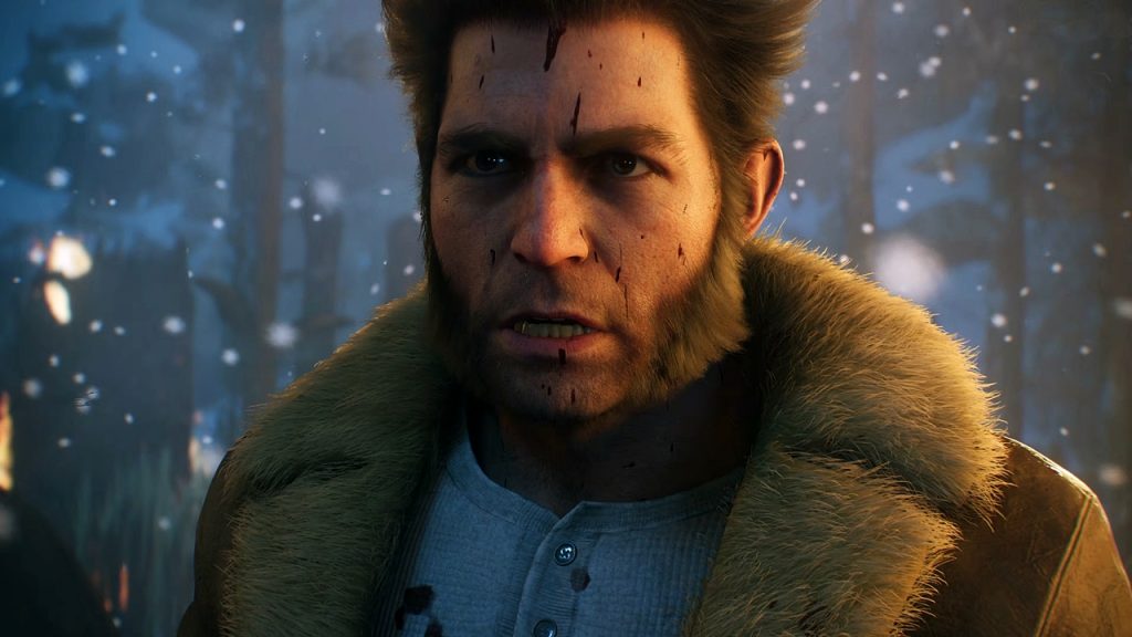 A gameplay screenshot of Wolverine wearing a winter coat in Marvel's Wolverine.