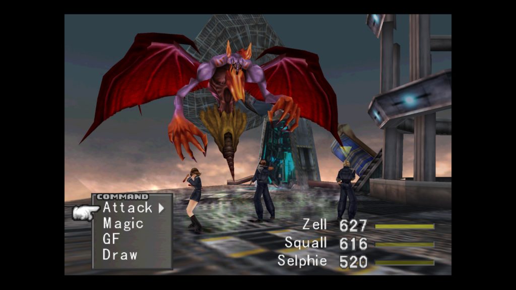 A still from Final Fantasy VIII.