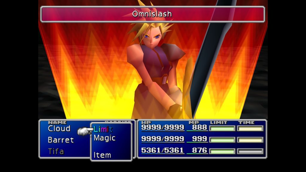 A still from Final Fantasy VII.