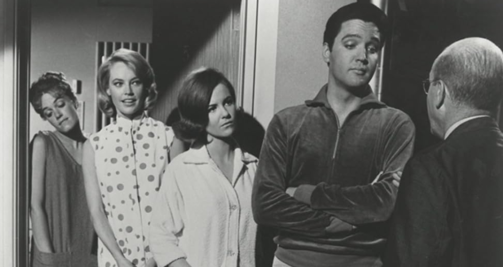 Elvis Presley, Shelley Fabares, Lyn Edgington, John Fiedler, and Chris Noel in Girl Happy (1965)