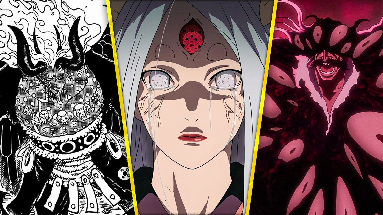 All 3 Final Villains of One Piece, Naruto, and Bleach Ranked Weakest to Strongest
