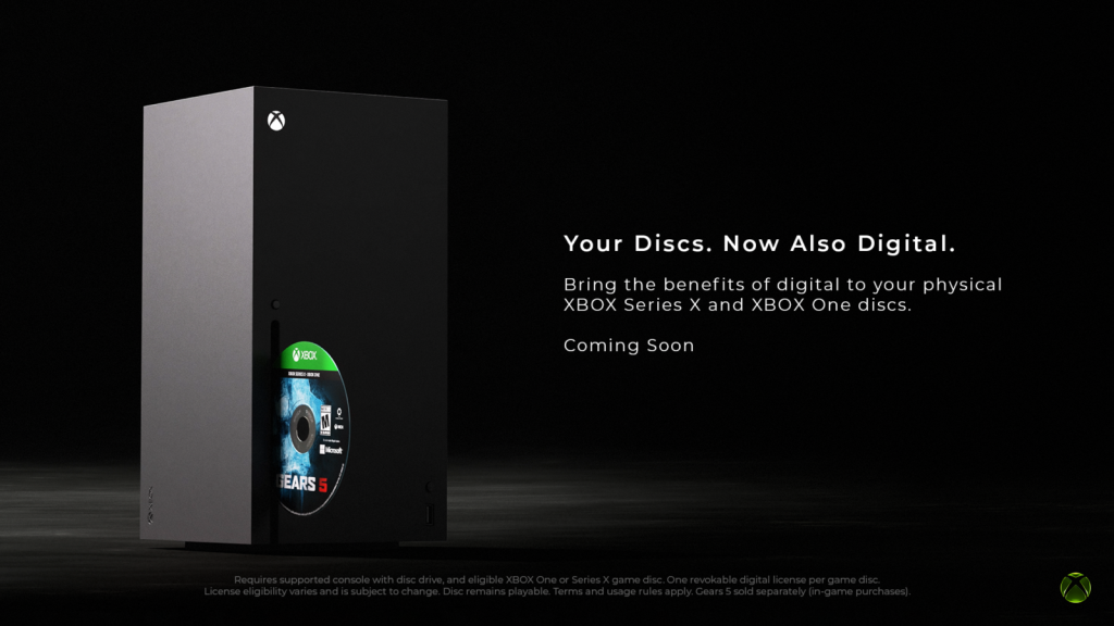 Promo for Xbox Disc-to-Digital initiative