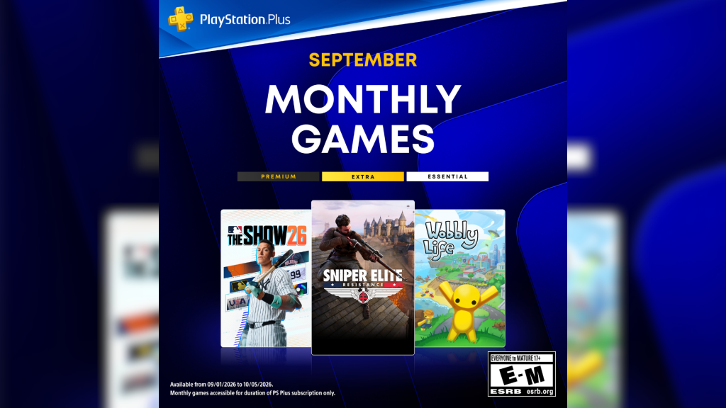 PS Plus Semptember games promo