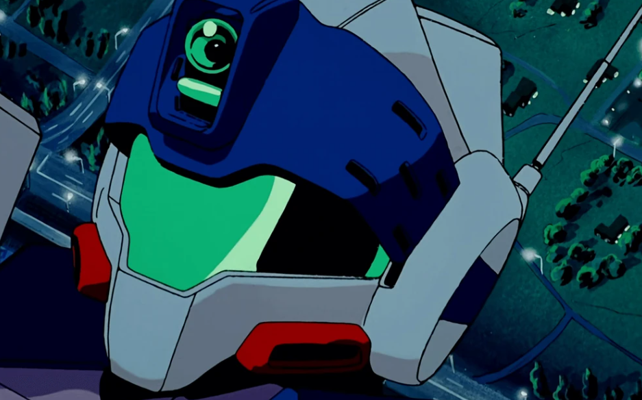  War in the Pocket, featuring its distinctive green visor and blue head crest. 