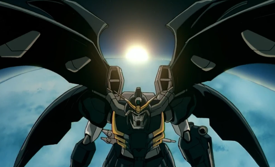 Gundam Deathscythe Hell from the anime series Mobile Suit Gundam Wing.
