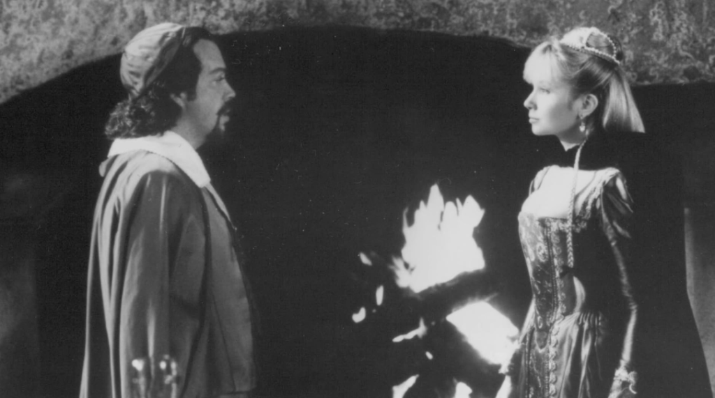 Tim Curry and Rebecca De Mornay in The Three Musketeers (1993)