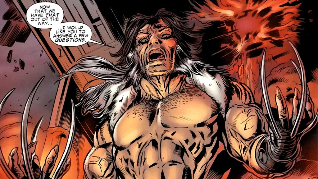 Marvel Comics cover art showcasing the iconic Wolverine villain Romulus.