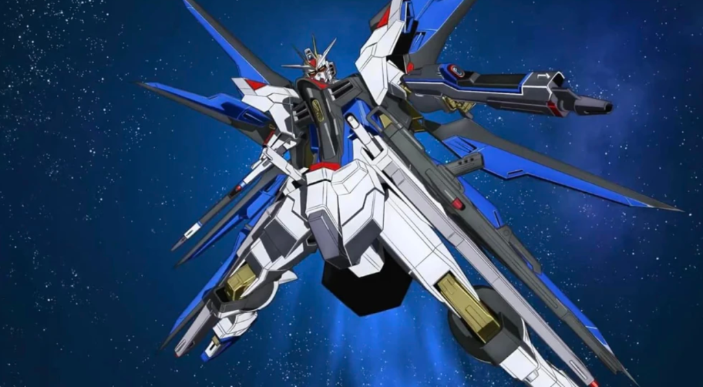 Strike Freedom Gundam Type II from the anime film Mobile Suit Gundam SEED Freedom.