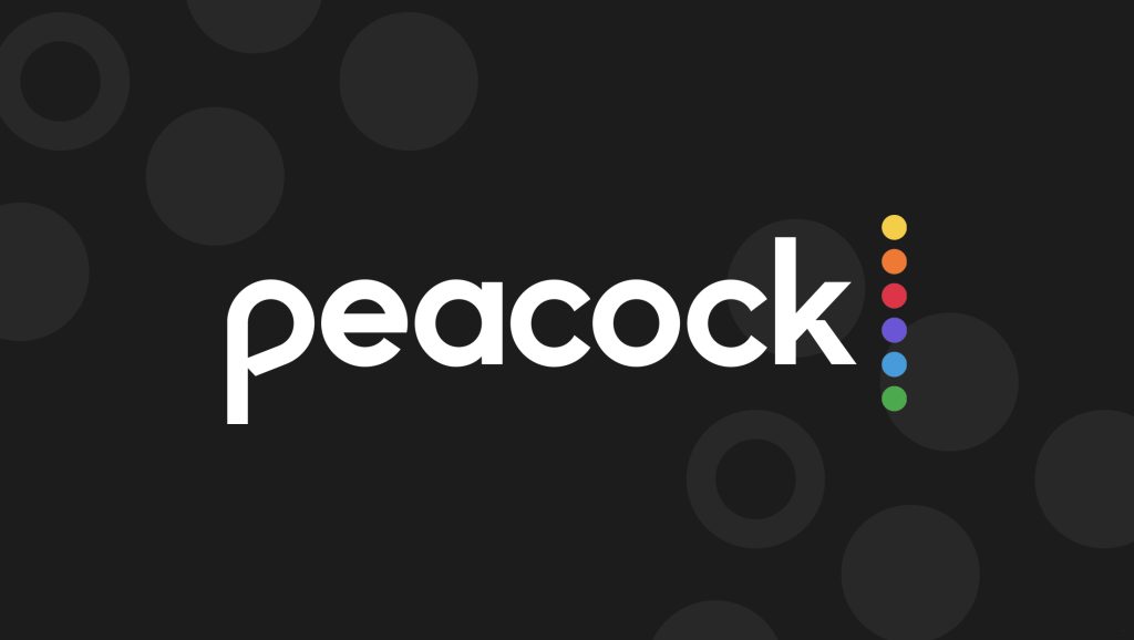 A logo of Peacock