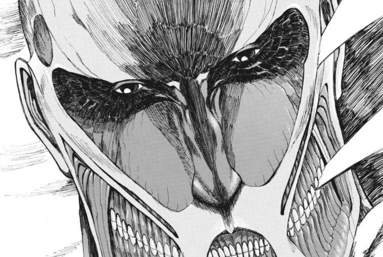 Colossal Titan appears in Attack on Titan chapter 1. 