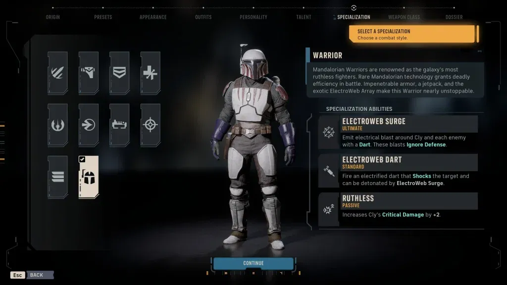 Screengrab from Star Wars Zero Company