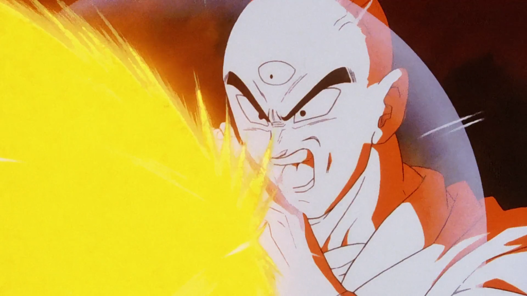 Tien's tri-beam attack in Episode 267 | Credits: Toei Animation