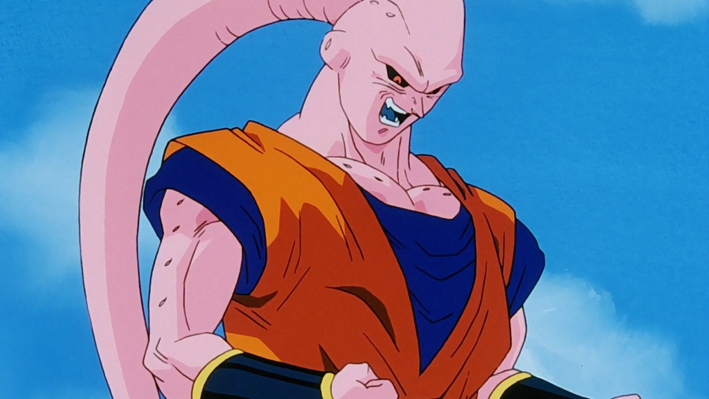 Super Buu after absorbing Gohan in Dragon Ball Z | Creits: Toei Animation