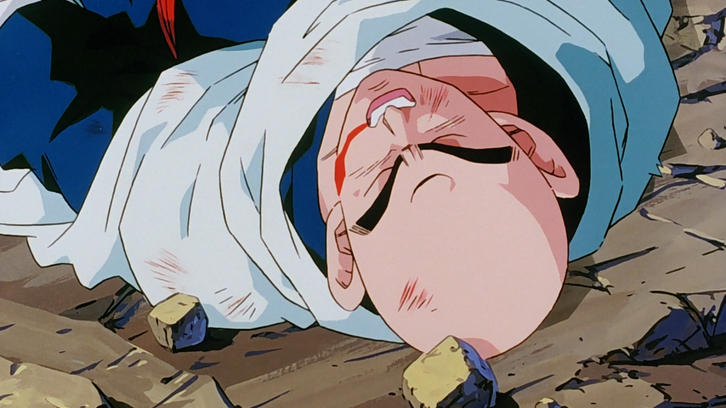 Tien knocked out in Episode 267 | credits: Toei Animation