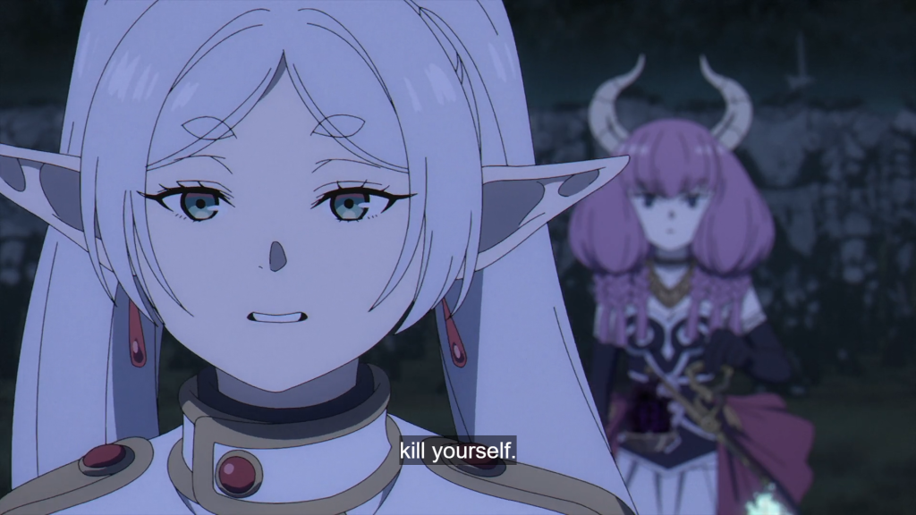a still from Frieren beyond journey's end anime episode 10