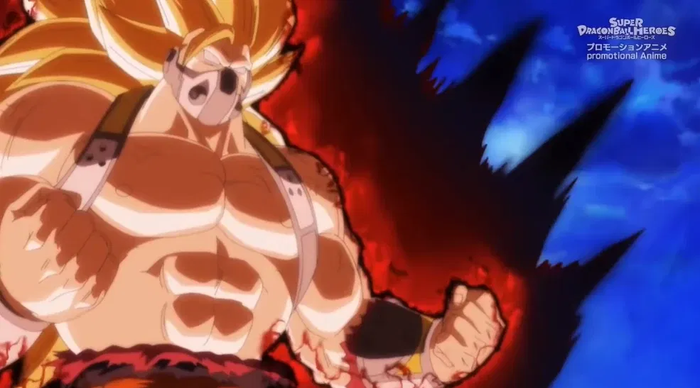 a still from the dragon ball heroes promotional anime