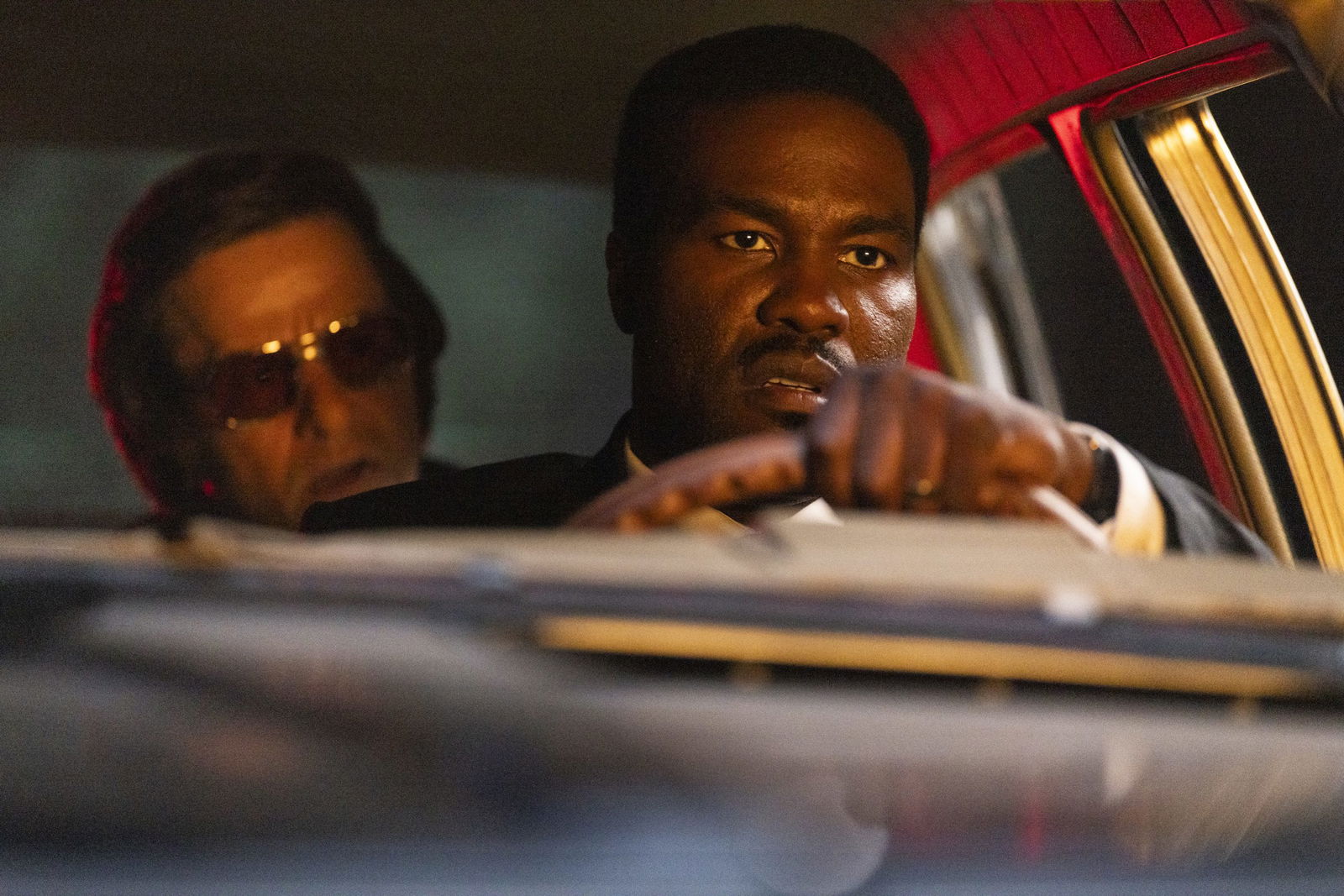 Mark Wahlberg, left, and Yahya Abdul-Mateen II star in Paramount Pictures' "BY ANY MEANS."