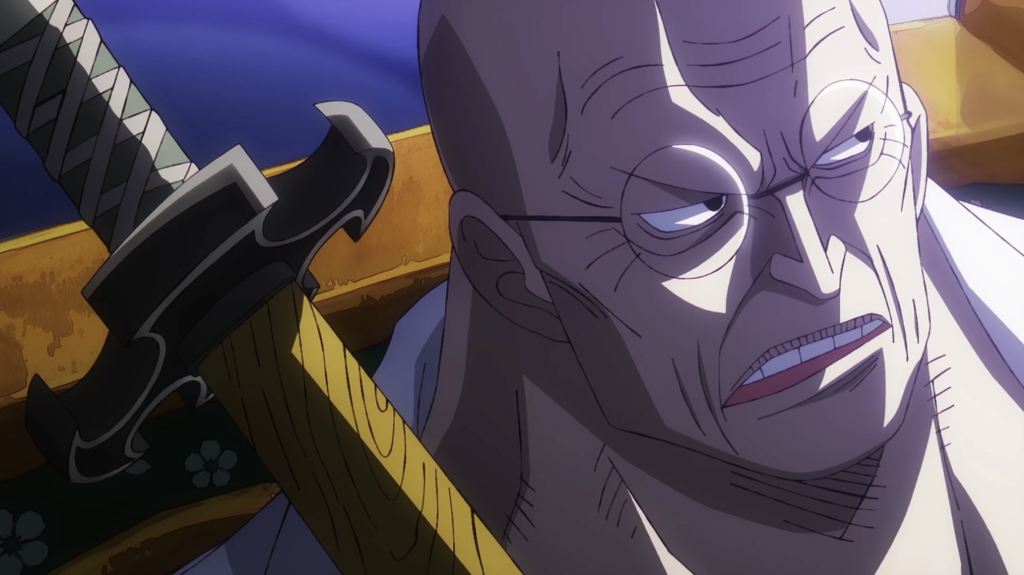 The image shows Saint Ethanbaron V. Nusjuro, one of the Five Elders (Gorosei) from the anime and manga series One Piece.