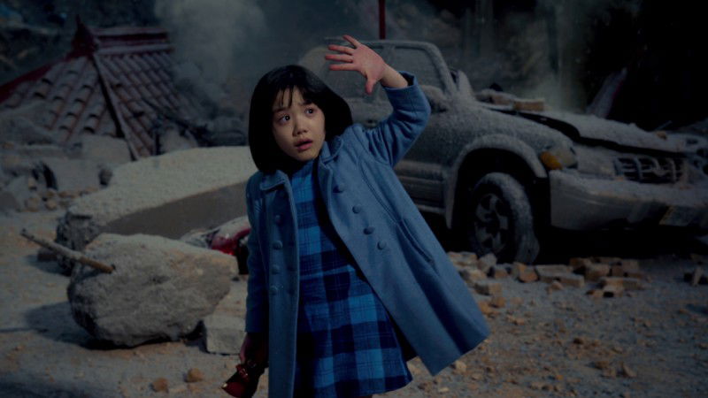Mana Ashida as a young Mako Mori in the 2013 sci-fi film Pacific Rim.