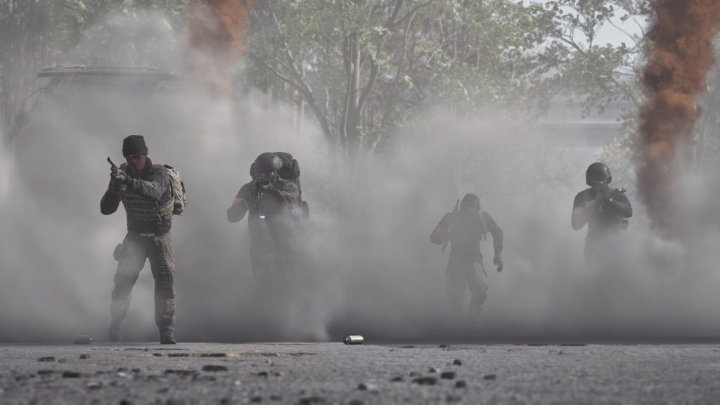 A still from Team17's WARDOGS.