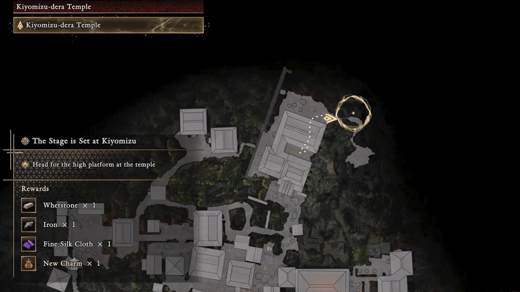  Way of the Sword map screenshot showing the location for The Two Celestials Oni Armament.
