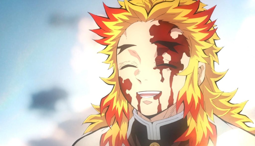 Rengoku's final moments in demon slayer