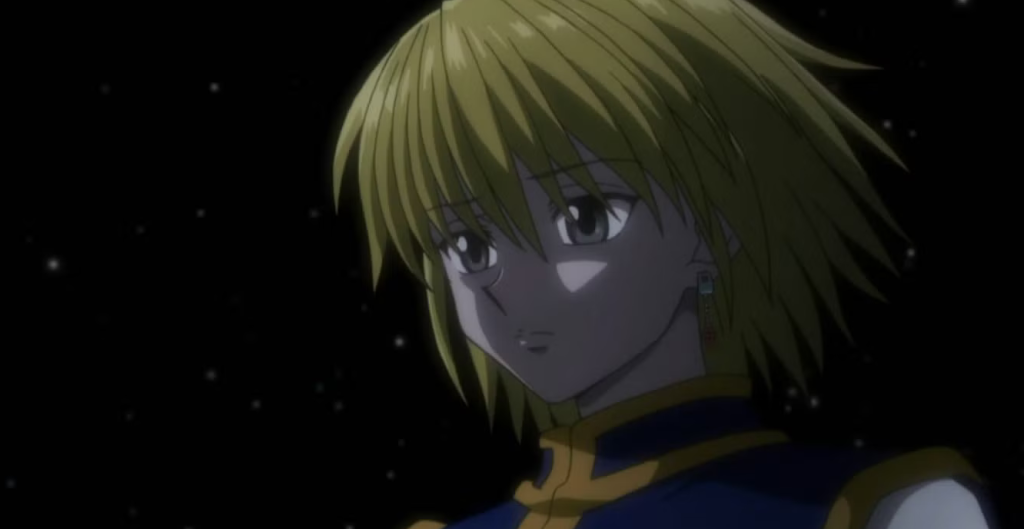 kurapika being sad in hunter x hunter anime