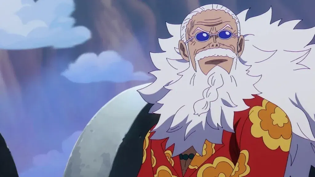 Gaban listening to Sommers demand in One Piece Episode 1177. 