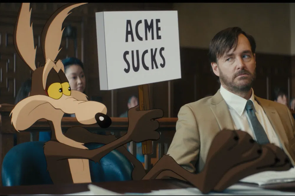 Wile E. Coyote and Kevin in court