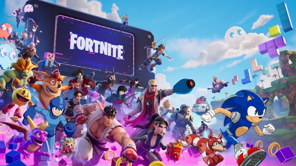A screenshot of the new Fortnite season.