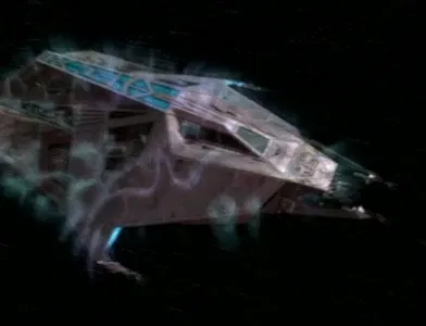 A ship in coxial warp