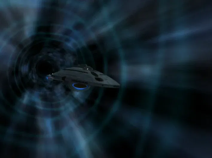 Voyager goes across a quantum slipstream