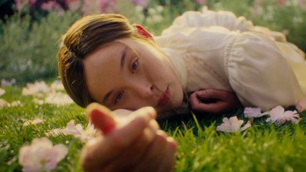 Lizzie Borden on grass