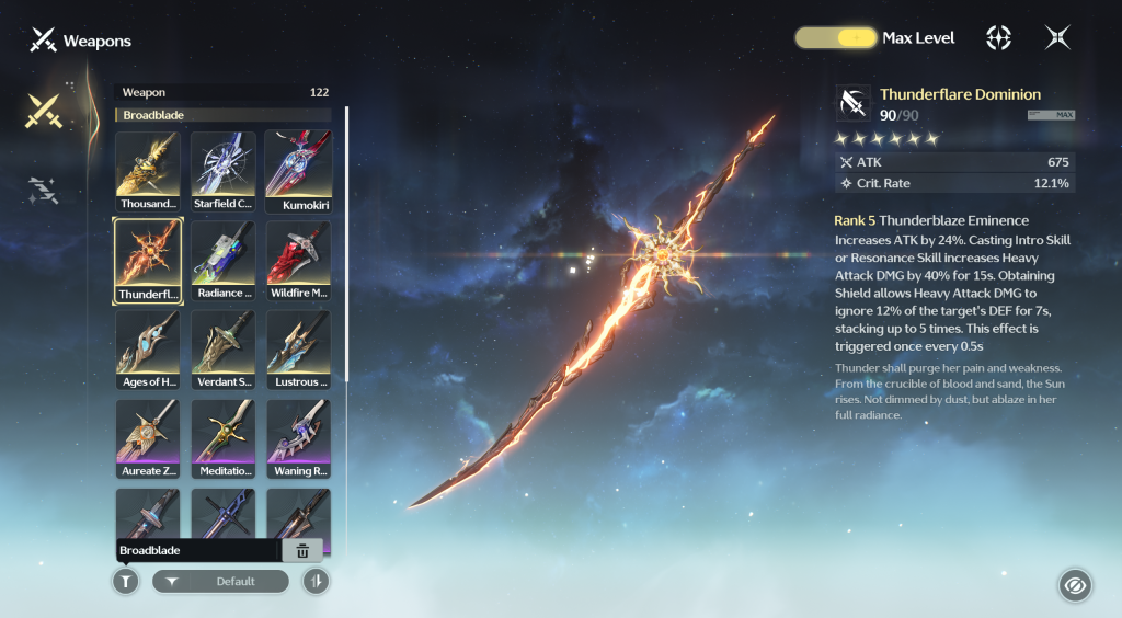 An in-game screenshot of Wuthering Waves.