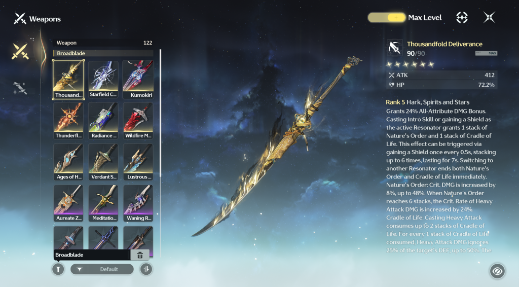 An in-game screenshot of Wuthering Waves.