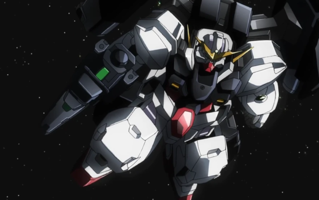 Gundam Virtue, a heavy artillery mobile suit from the anime series Mobile Suit Gundam 00.
