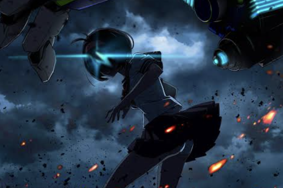 This image is a promotional visual for the upcoming original mecha anime series Vertex Force, produced by Aniplex. 