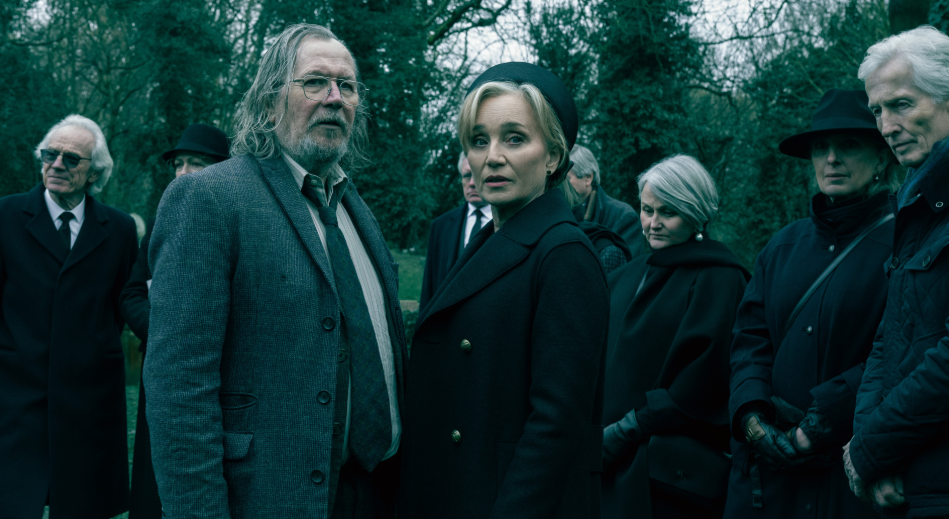 Sir Gary Oldman and Kristin Scott Thomas in Slow Horses
