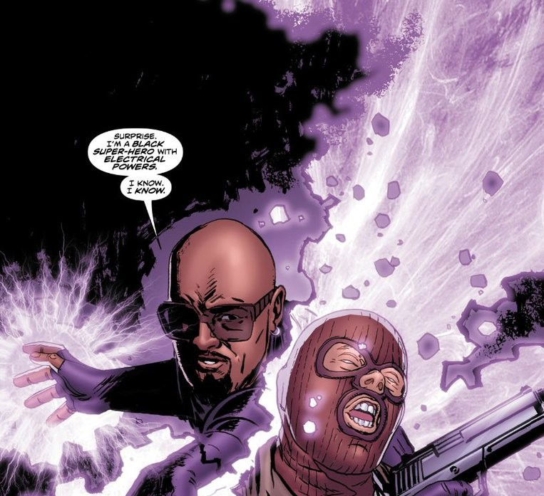 Volt uses his powers